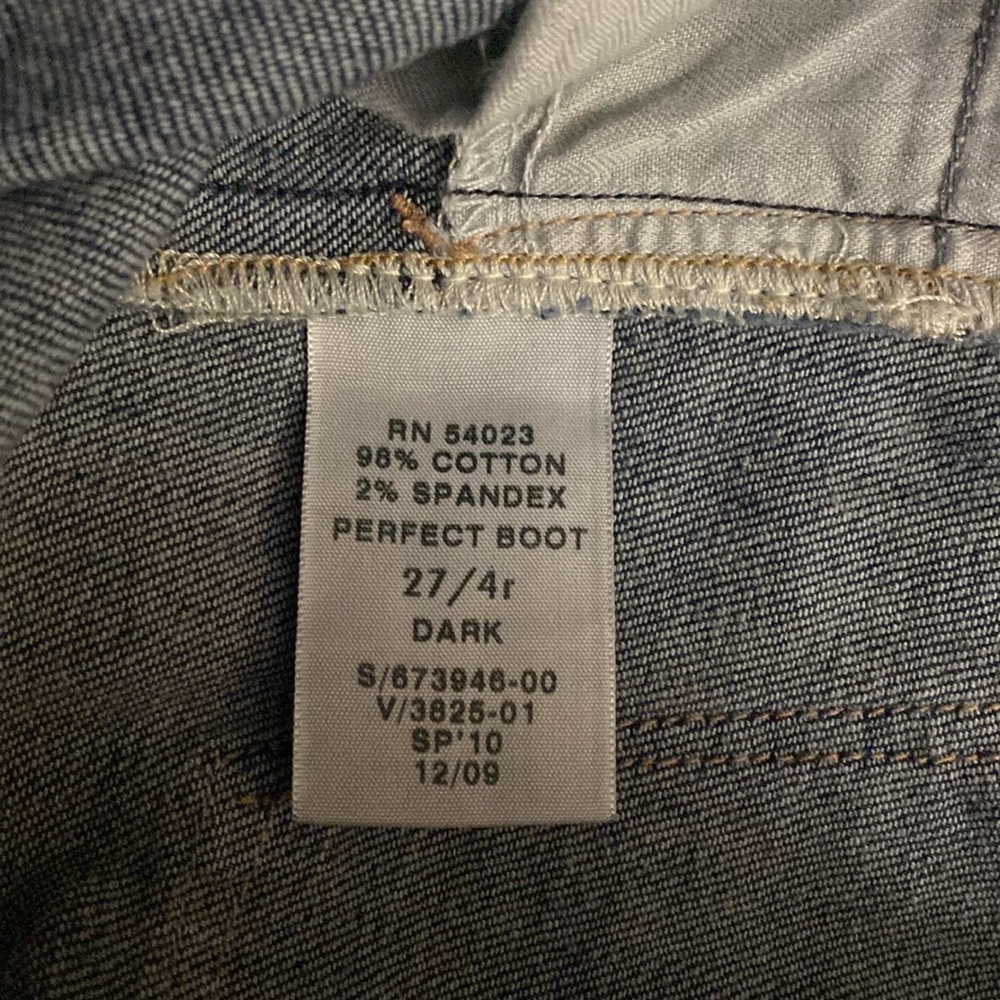 Y2K Gap Dark Wash Perfect Boot Cut Jeans - Picture 7 of 7